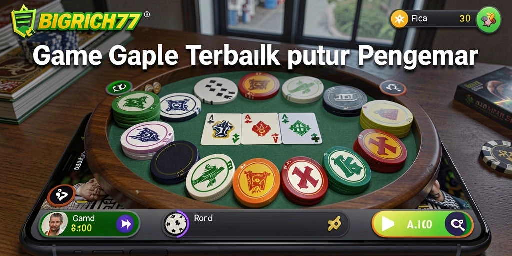 Tampilan gameplay Gaple yang seru dan interaktif.