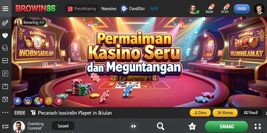 Tampilan gameplay menarik dan mendebarkan di BROWIN88.