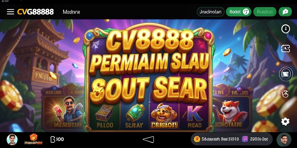Tampilan gameplay menarik dari CVG8888 yang penuh warna.
