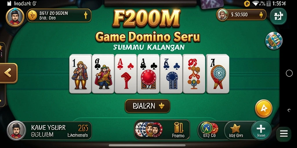 Tampilan gameplay Domino yang menarik dan menantang.