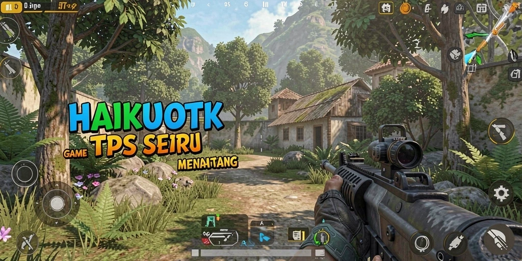 Screenshot HAIKUOTK menampilkan aksi seru dalam game TPS.