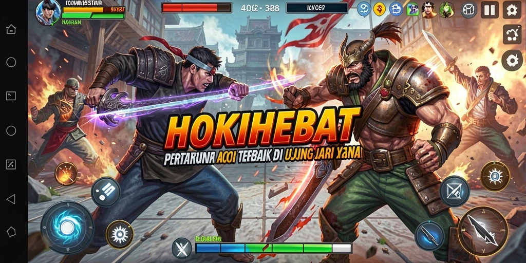 Gameplay aksi mendebarkan di HOKIHEBAT.