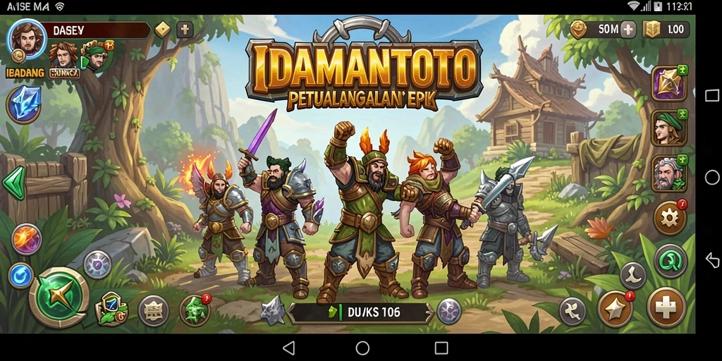 Gameplay <strong>IDAMANTOTO</strong> yang menampilkan aksi RPG yang mendebarkan.