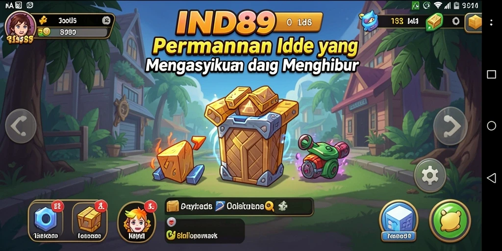 Screenshot gameplay IND89 menampilkan karakter yang sedang bertarung dengan latar belakang yang menarik.