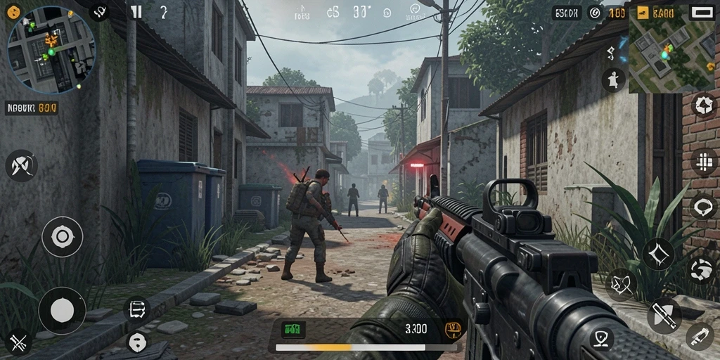 Screenshot KAKRP menampilkan aksi menegangkan dalam pertempuran FPS.