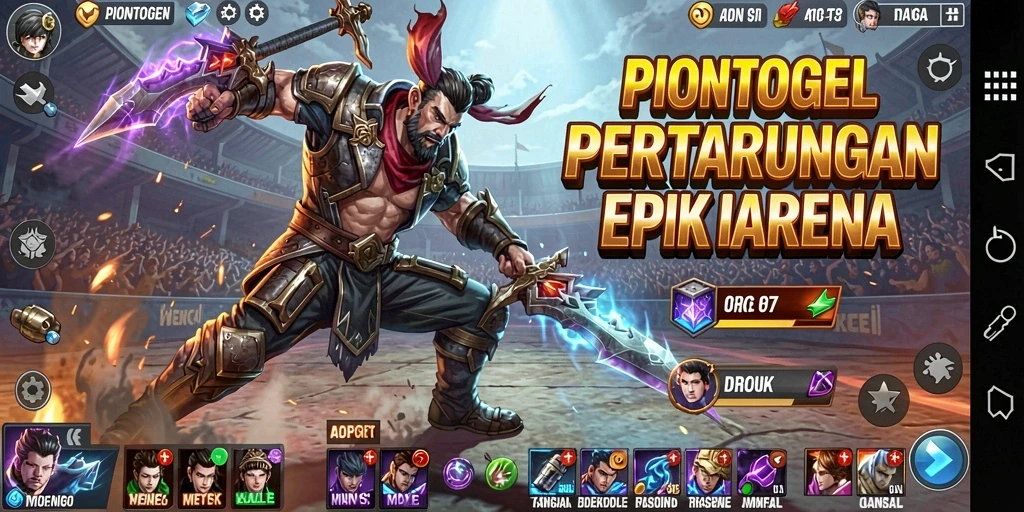 Tangkapan layar pertarungan seru di PIONTOGEL dengan efek visual mengagumkan.